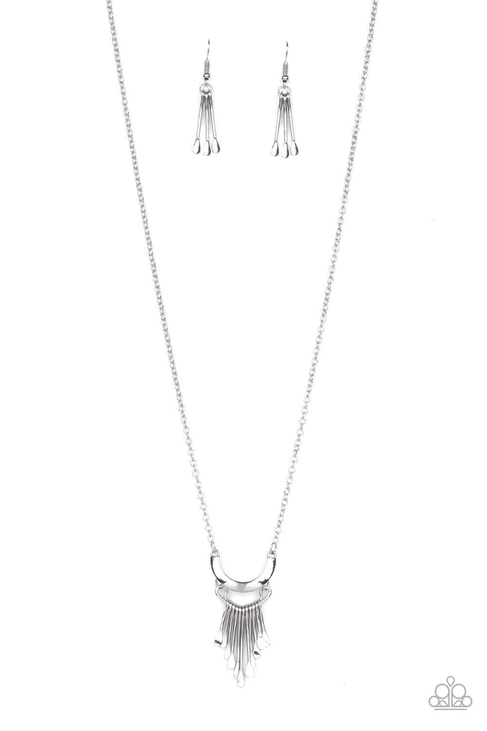 Trendsetting Trinket - Silver Necklace Set