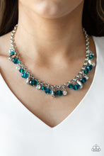 Load image into Gallery viewer, Downstage Dazzle - Blue Necklace Set
