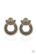 Load image into Gallery viewer, Texture Takeover - Brass Earrings
