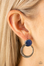 Load image into Gallery viewer, Glow Roll - Blue Earrings
