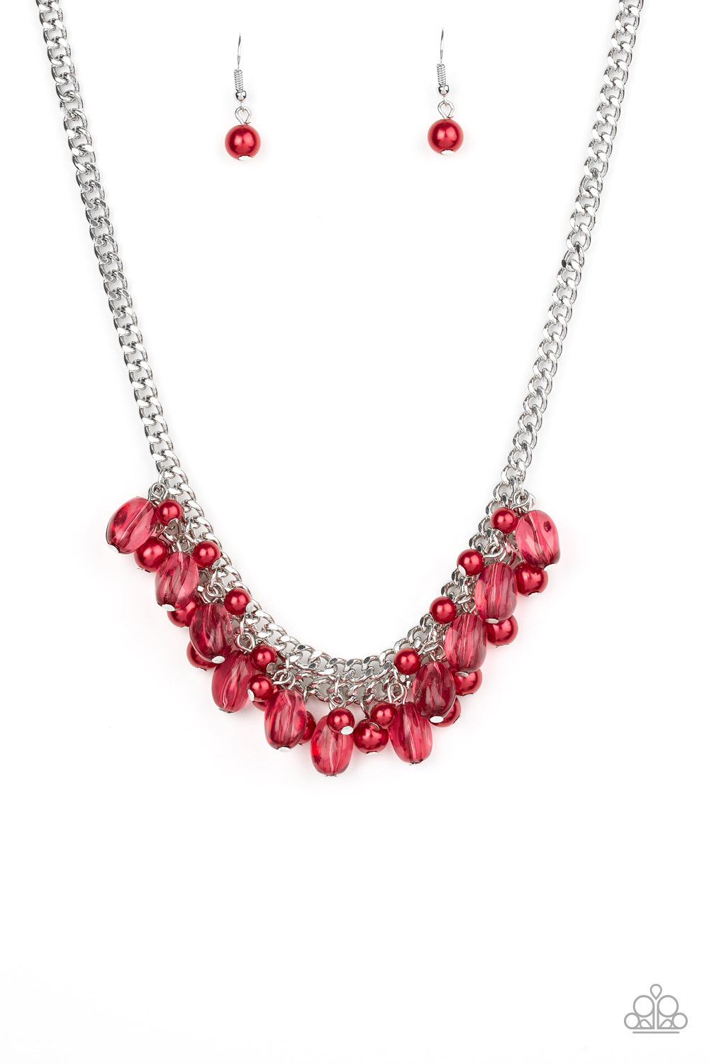 5th Avenue Flirtation - Red Necklace Set