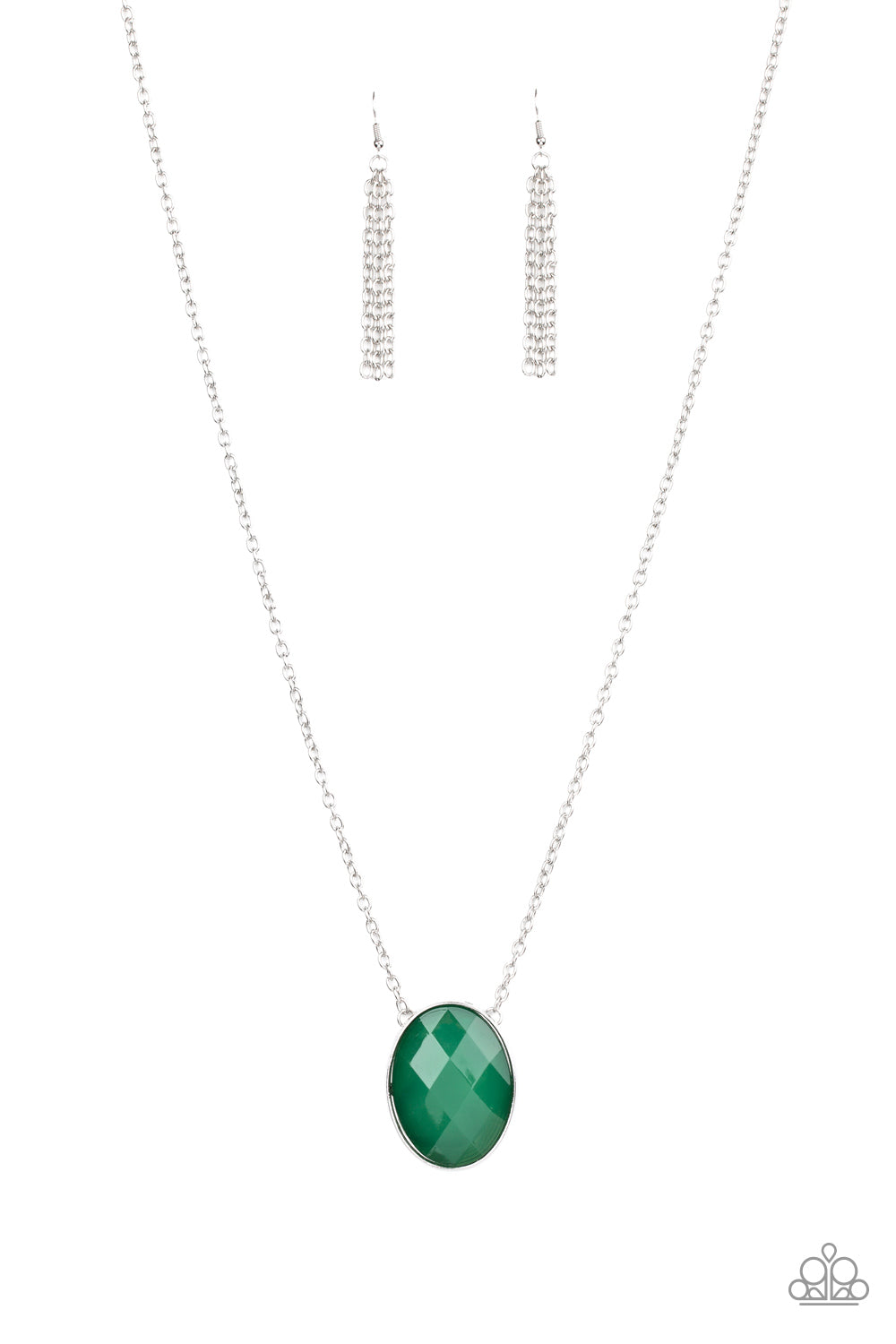 Intensely Illuminated - Green Necklace Set