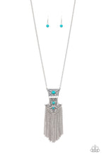 Cargar imagen en el visor de la galería, Totem Tassel - Blue Necklace Set
