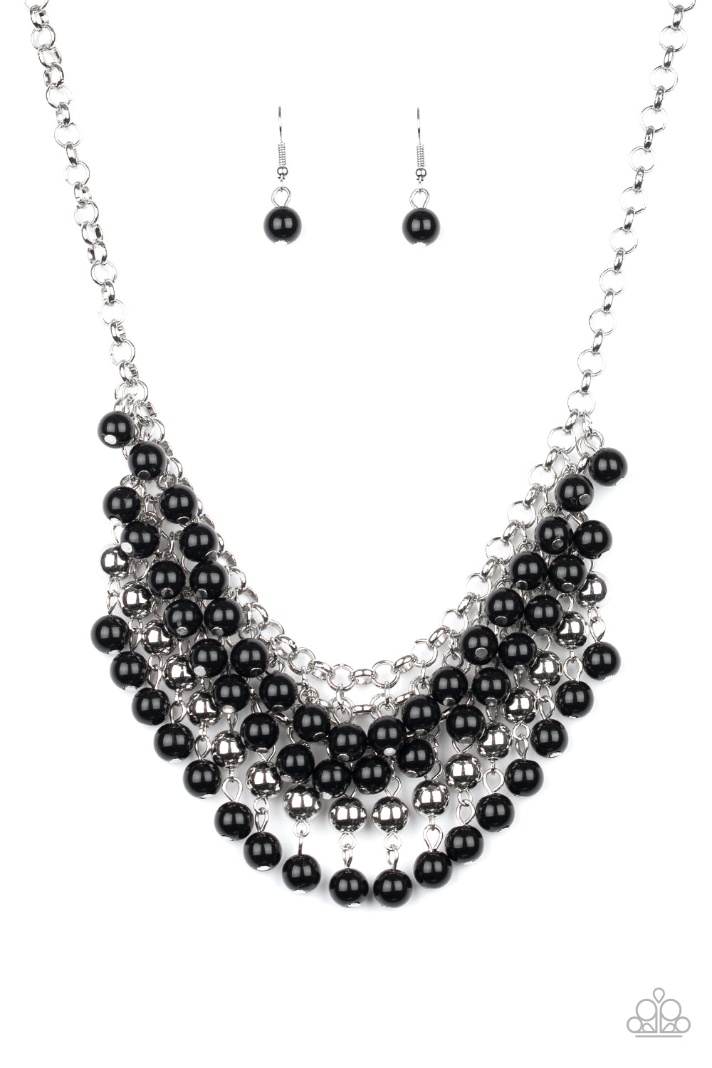 Jubilant Jingle - Black Necklace Set