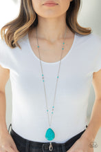 Load image into Gallery viewer, Desert Meadow - Blue Lanyard Necklace Set
