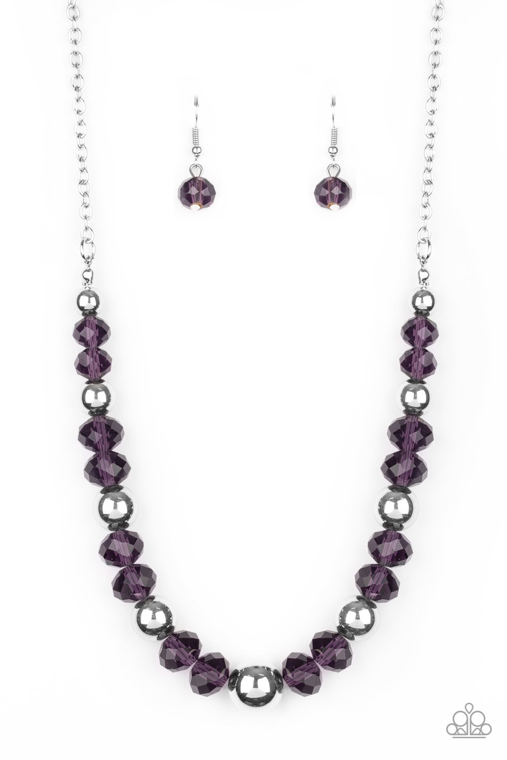 Jewel Jam - Purple Necklace Set