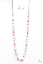 Cargar imagen en el visor de la galería, Prized Pearls - Orange Necklace Set
