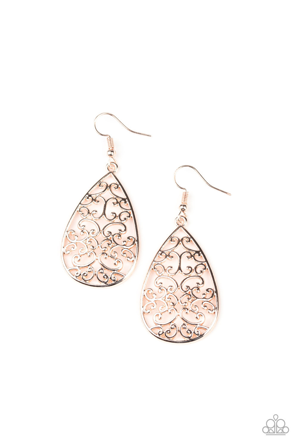 Divine Vine - Rose Gold Earrings