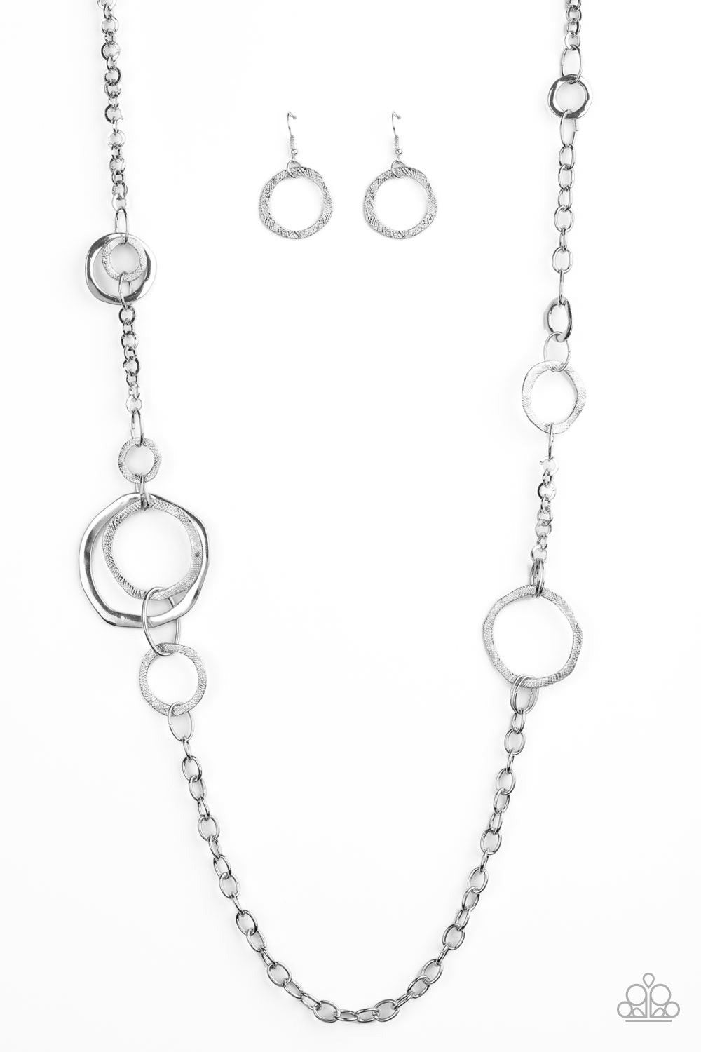 Amped Up Metallics - Silver Necklace Set