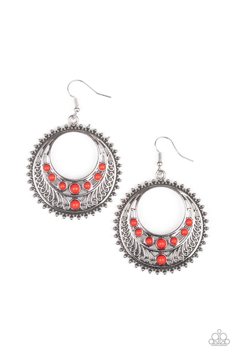 Boho Bliss - Red Earrings