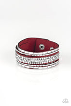 Charger l&#39;image dans la galerie, Rebel in Rhinestones - Red Urban Bracelet
