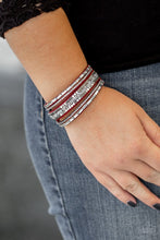 Charger l&#39;image dans la galerie, Rebel in Rhinestones - Red Urban Bracelet
