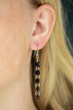 Load image into Gallery viewer, Trickle-Down Effect - Black Earrings
