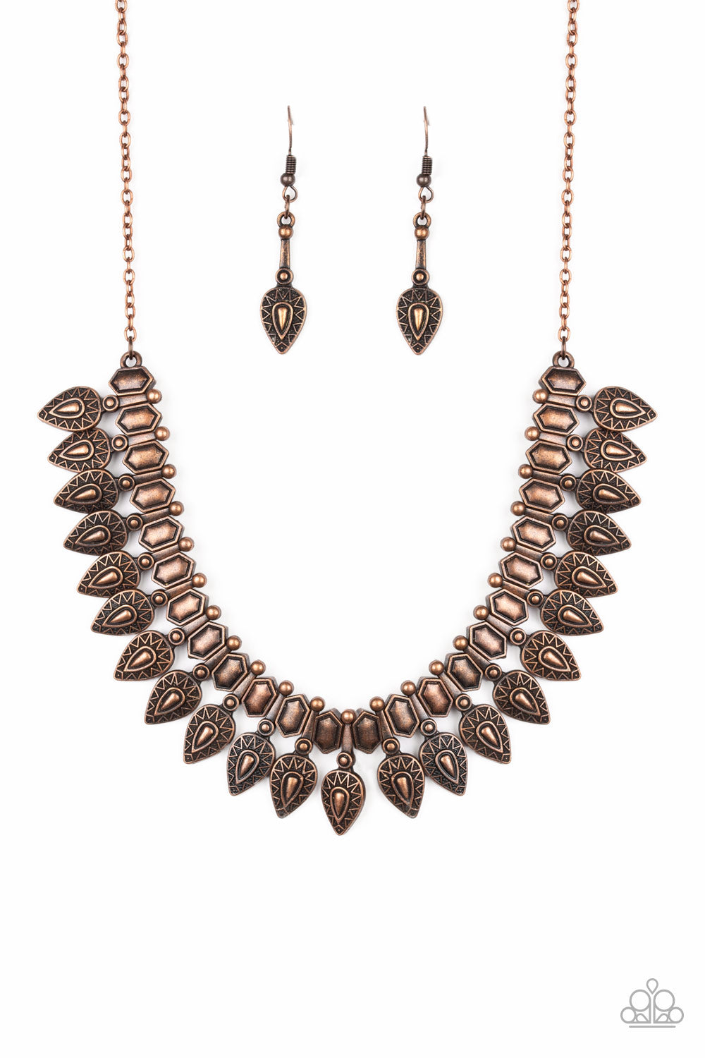 When The Hunter Becomes The Hunted - Copper Necklace Set