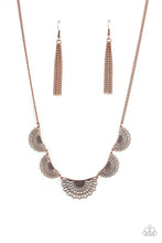 Cargar imagen en el visor de la galería, Fanned Out Fashion - Copper Necklace Set
