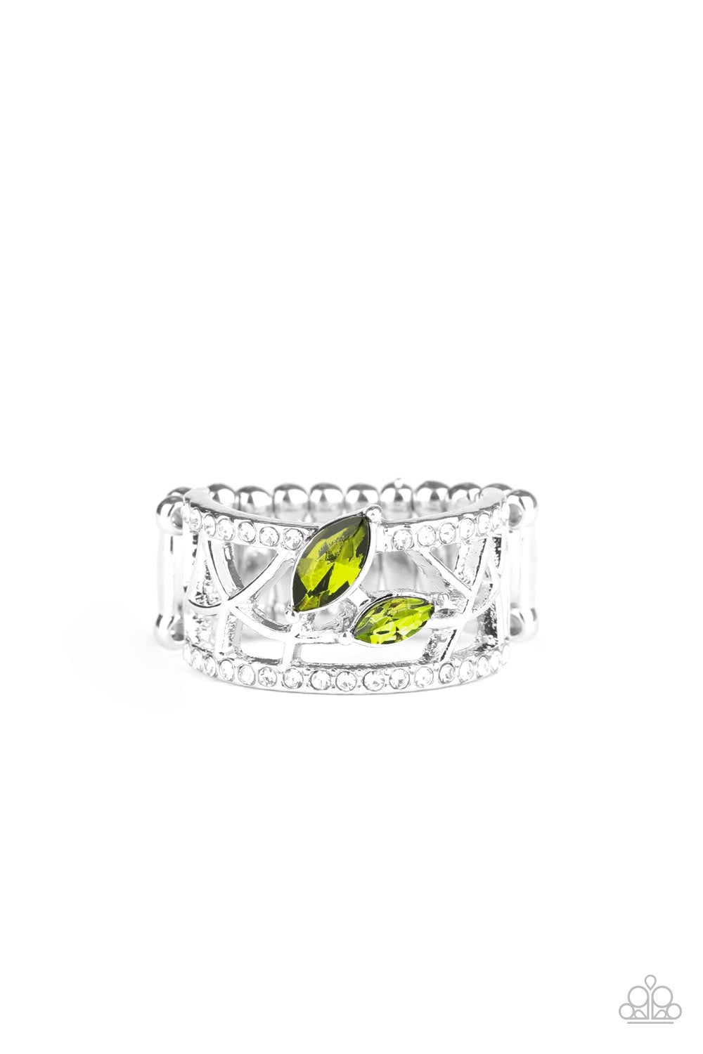 Tilted Twinkle - Green Ring
