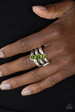 Load image into Gallery viewer, Triple The Twinkle - Green Ring
