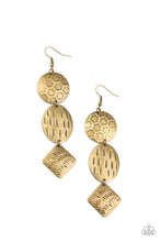 Load image into Gallery viewer, Mixed Movement - Brass earrings
