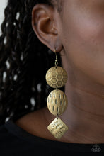 Load image into Gallery viewer, Mixed Movement - Brass earrings
