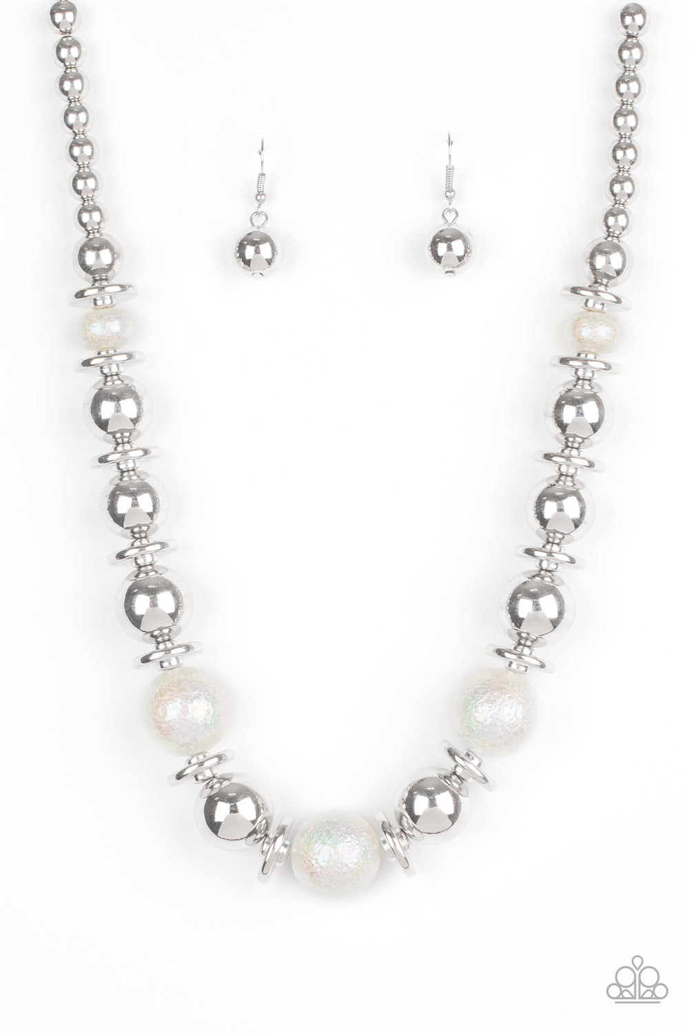 Twinkle Twinkle, Im The Star - White Necklace Set