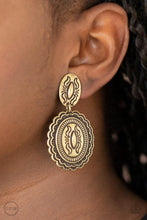 Load image into Gallery viewer, Ageless Artifact - Brass Earrings
