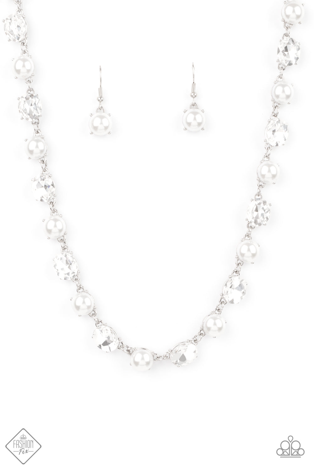 Go-Getter Gleam - White Necklace Set