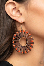 Load image into Gallery viewer, Solar Flare - Orange Earrings

