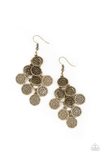 Load image into Gallery viewer, Blushing Blooms - Brass Earrings
