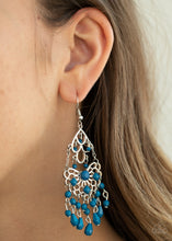 Load image into Gallery viewer, Glass Slipper Glamour - Blue Earrings
