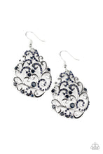 Load image into Gallery viewer, Winter Garden - Blue Earrings
