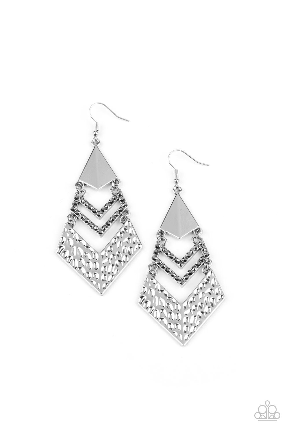 Work Hazard - Silver Earrings