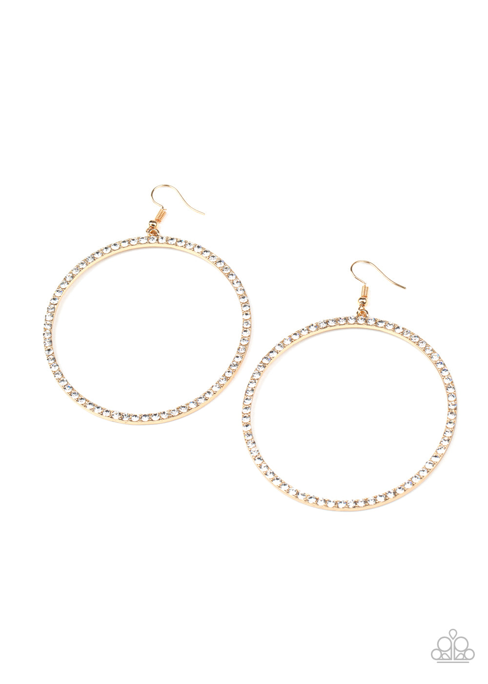 Wide Curves Ahead - Gold Earrings