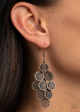 Load image into Gallery viewer, Blushing Blooms - Copper Earrings
