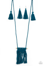 Load image into Gallery viewer, Between You and MACRAME - Blue Necklace Set
