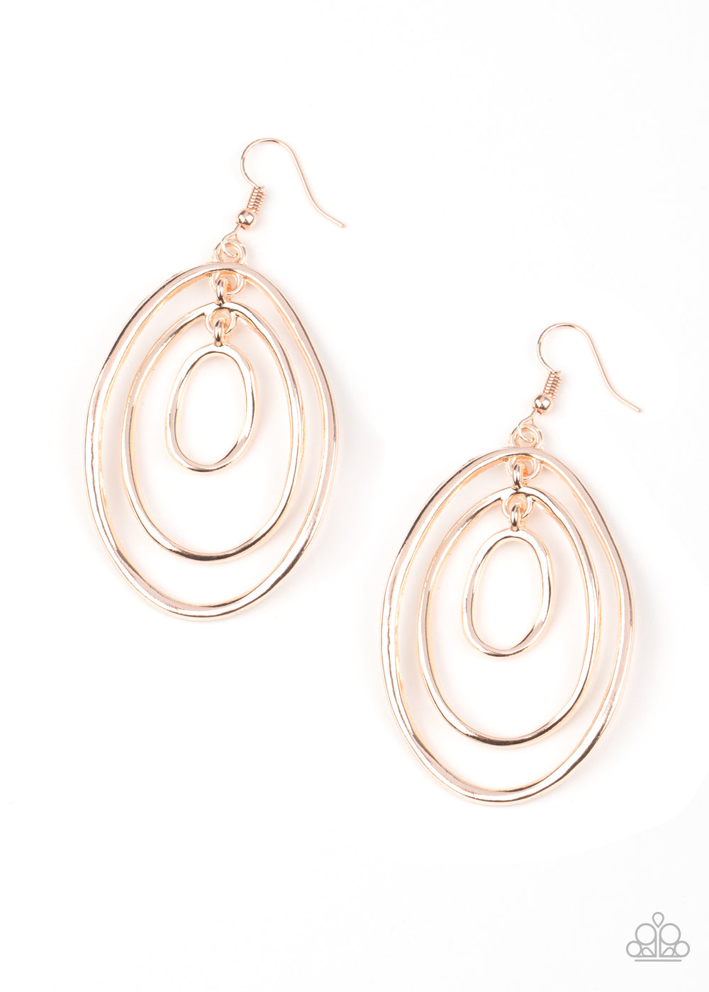 Retro Ruins - Rose Gold Earrings