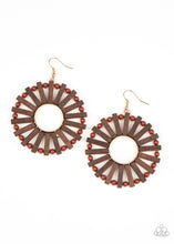 Cargar imagen en el visor de la galería, Solar Flare - Brown Earrings
