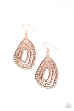 Load image into Gallery viewer, Metallic Meltdown - Rose Gold Earrings
