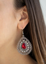 Load image into Gallery viewer, Eat, Drink, and BEAM Merry - Red Earrings
