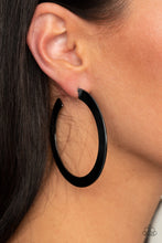 Load image into Gallery viewer, The Inside Track - Black Earrings
