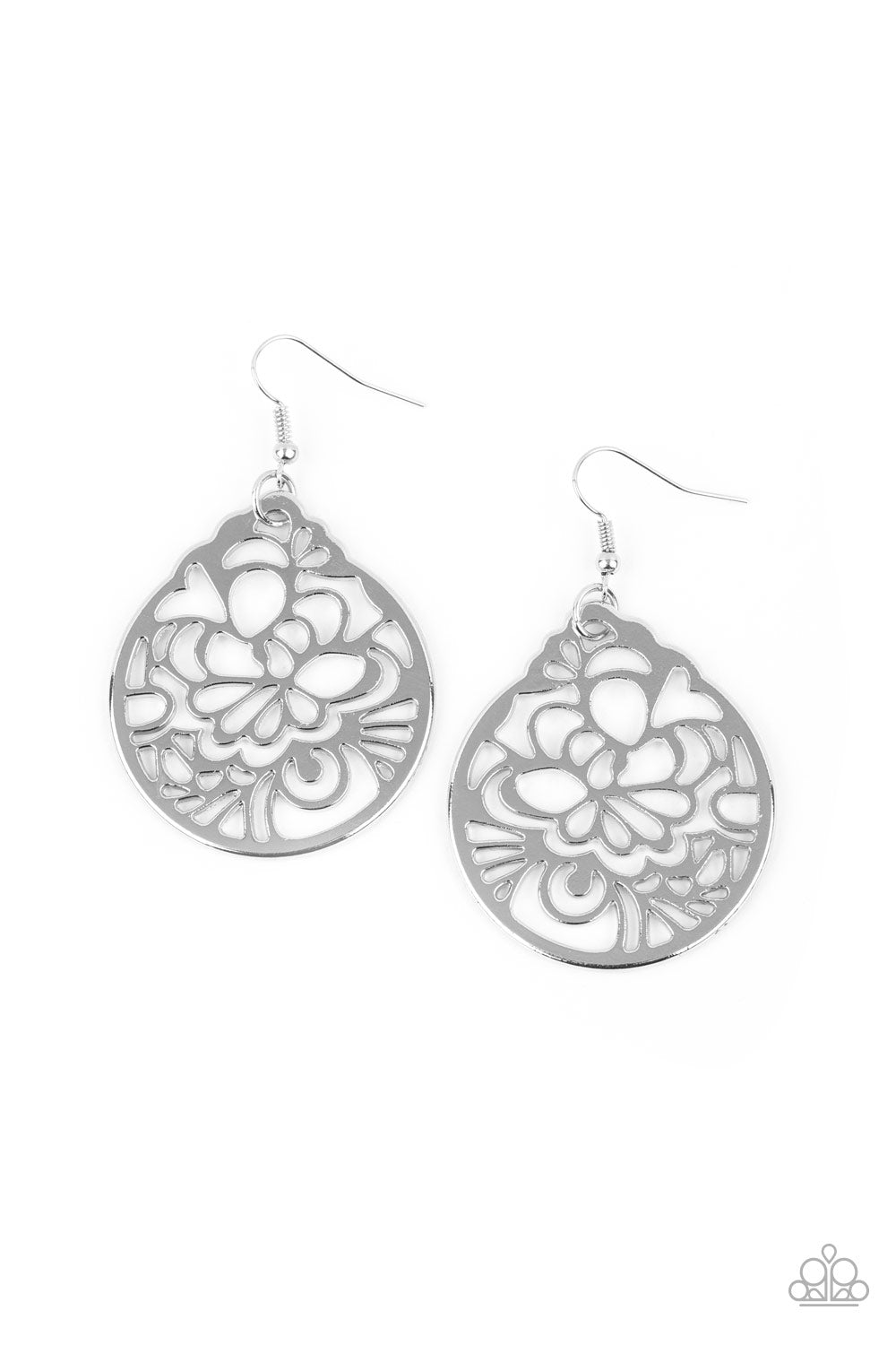 Garden Mosaic - Silver Earrings