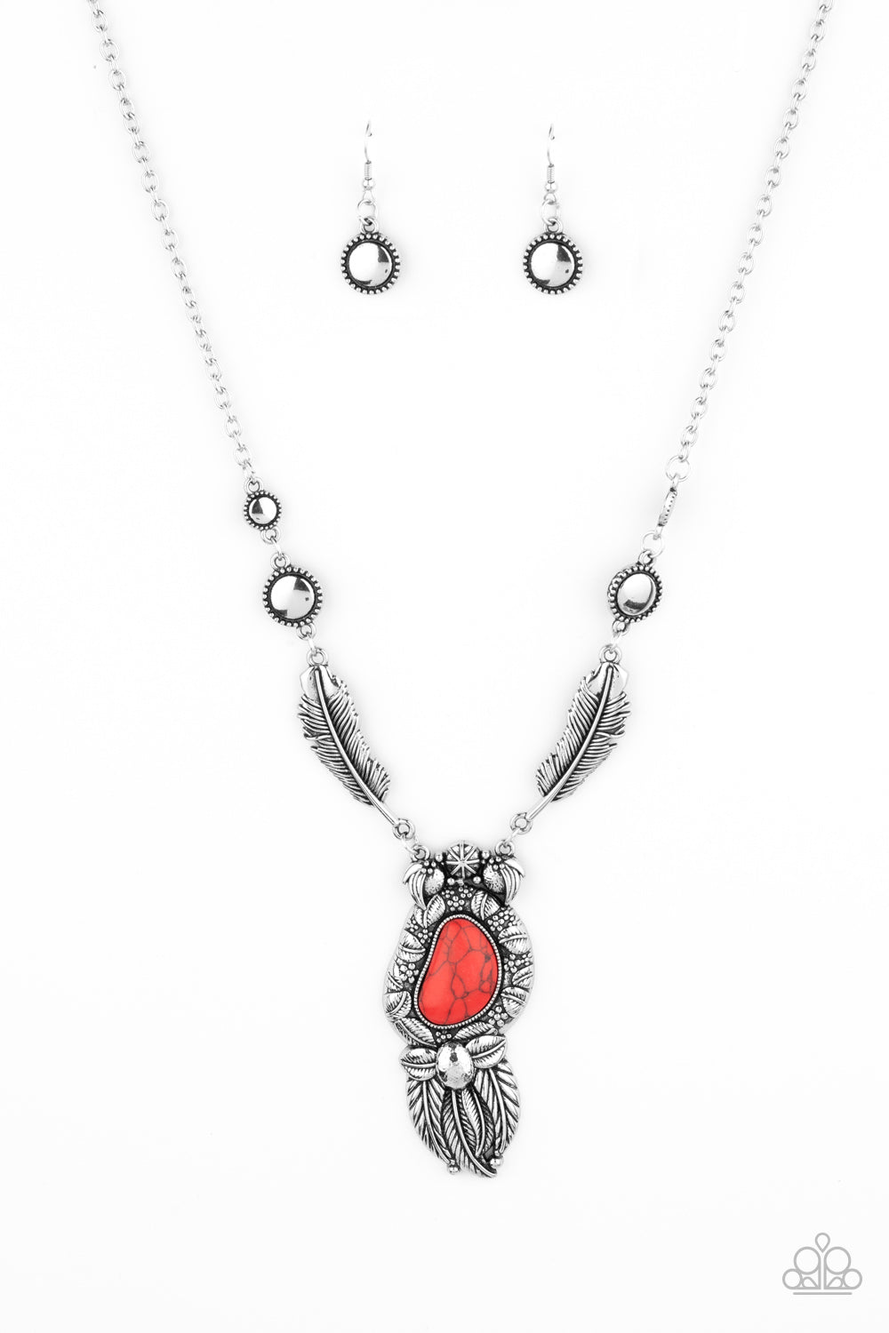 Ruler of The Roost - Red Necklace Set