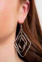 Load image into Gallery viewer, Retro Resplendence - Silver Earrings
