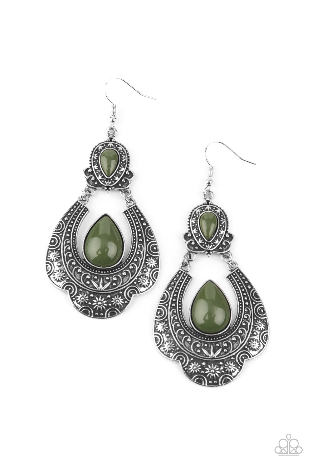 Rise and Roam - Green Earrings