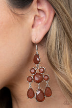 Carregar imagem no visualizador da galeria, Afterglow Glamour - Brown Earrings
