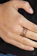 Cargar imagen en el visor de la galería, Stay in Your Lane - Copper Ring
