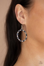 Charger l&#39;image dans la galerie, Crystal Circlets - Blue Earrings
