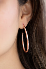 Cargar imagen en el visor de la galería, Totally Hooked - Rose Gold Earrings
