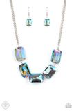 Cargar imagen en el visor de la galería, Heard it On The Heir-Waves - Blue Necklace Set
