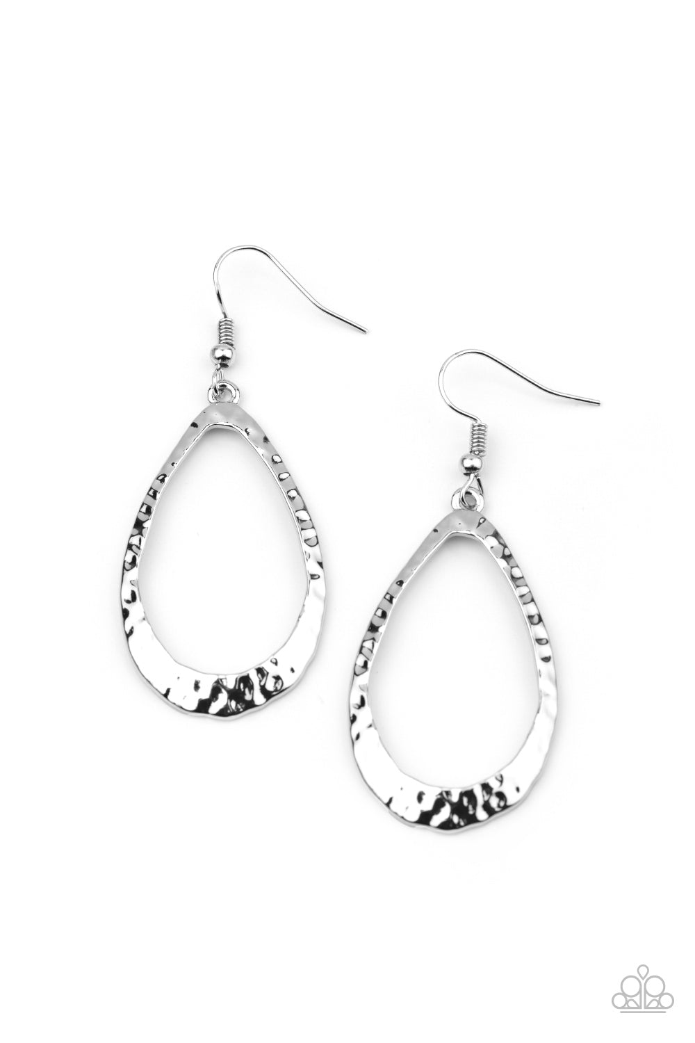 BEVEL-headed Brilliance - Silver Earrings