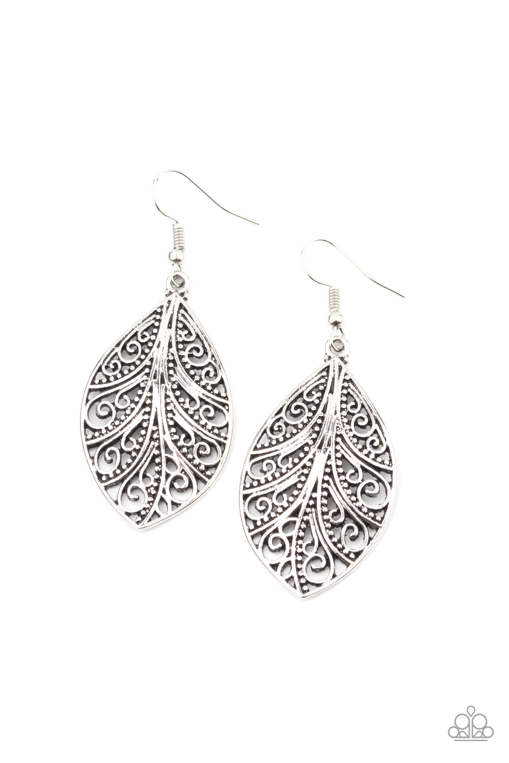 One VINE Day - Silver Earrings